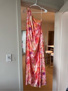 so flirty burgundy one-shoulder cutout asymmetrical dress Magenta Midi Dress - One-Shoulder Dress - Asymmetrical Dress